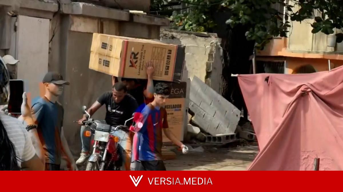 El caos tras los terremotos en Venezuela: saquean comercios destruidos y se llevan alimentos, medicinas y electrodomésticos