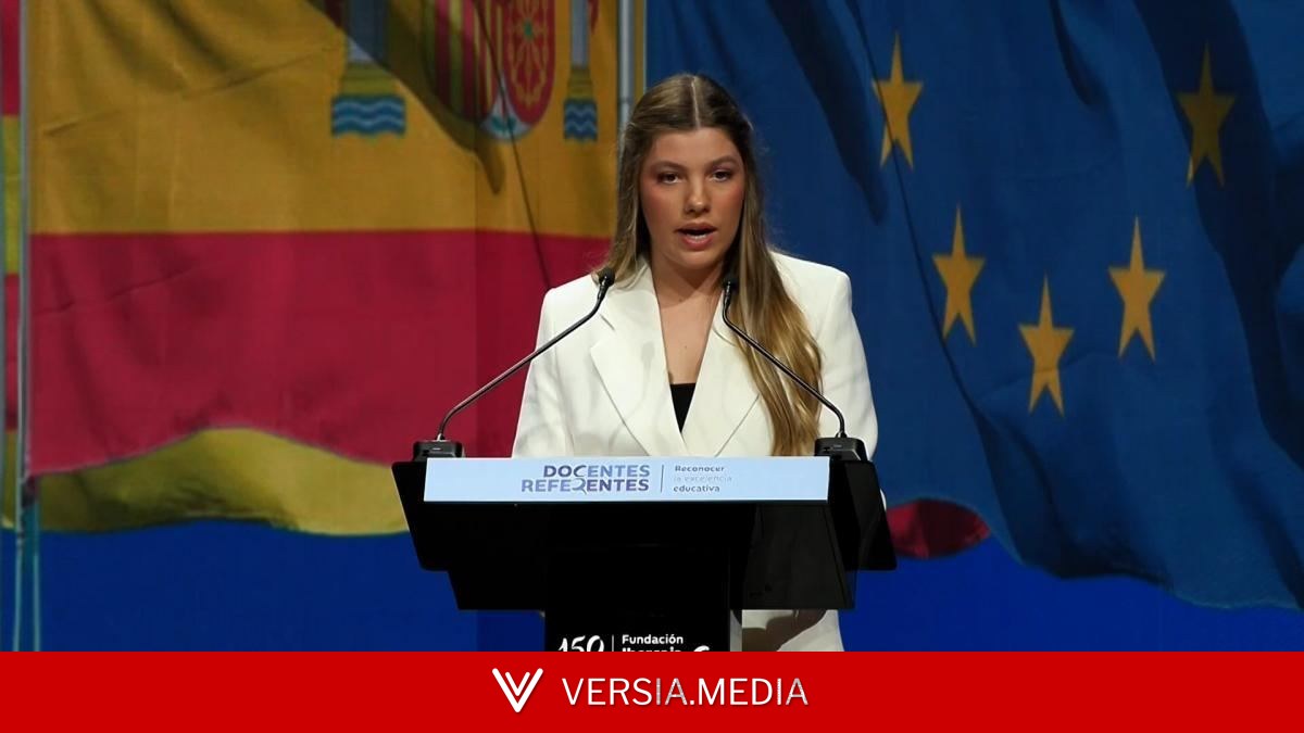 La infanta Sofía defiende al profesorado: “Merecen respeto, recursos y reconocimiento”