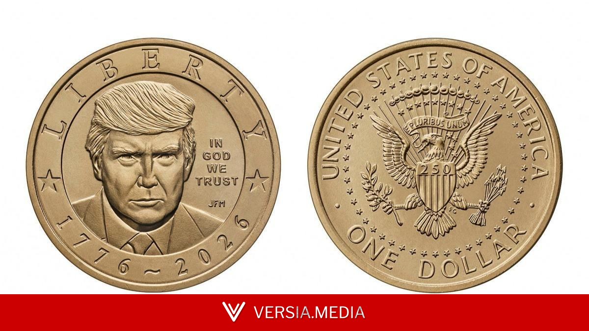 El Tesoro de Estados Unidos anuncia una moneda de un dólar con la cara de Trump