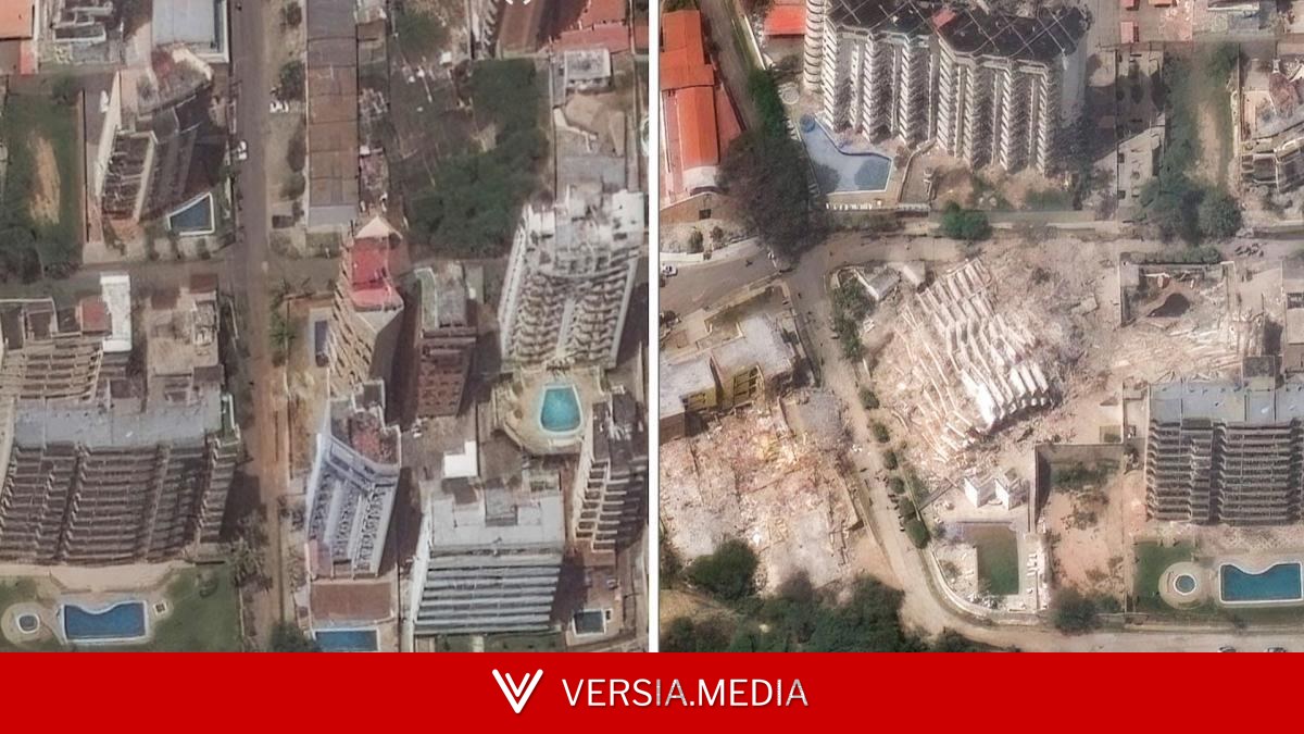 Las imágenes de la devastación en Venezuela: el antes y el después