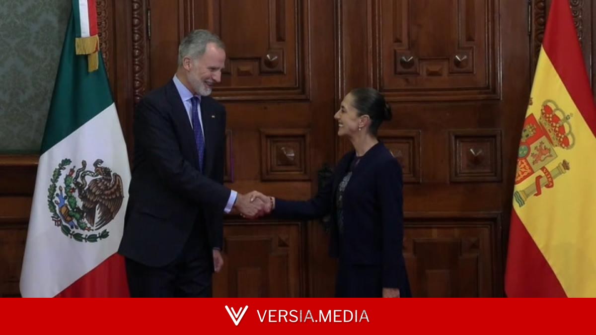 El Rey y Sheinbaum sellan, con un apretón de manos, el reencuentro entre España y México