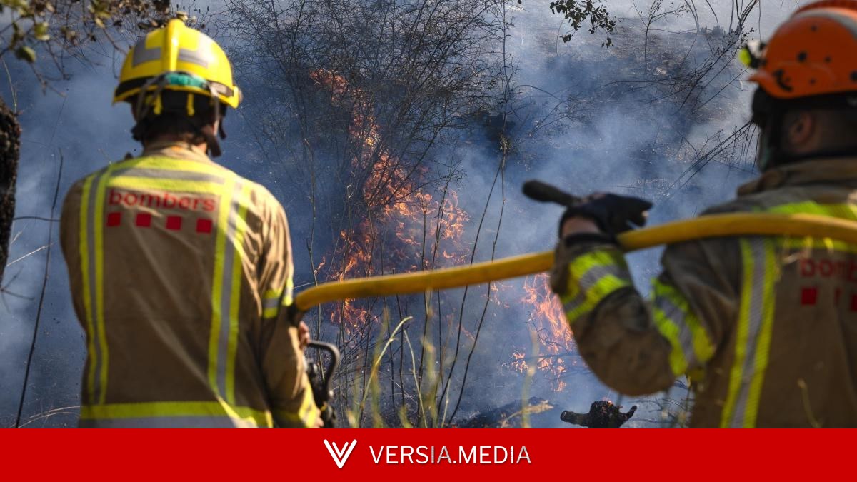 El viento previsto para hoy condiciona el trabajo de los Bombers en las Gavarres