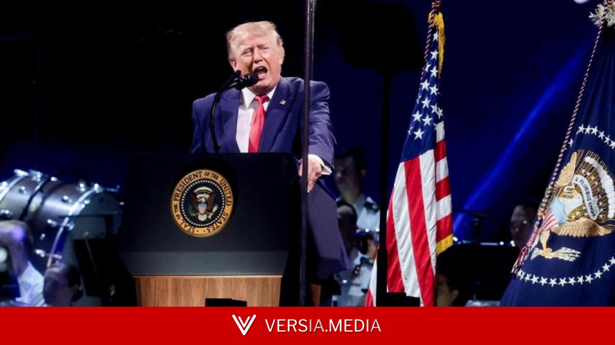 El calor extremo y la tormenta deslucen el mitin de Trump por el 250º aniversario de EE.UU.