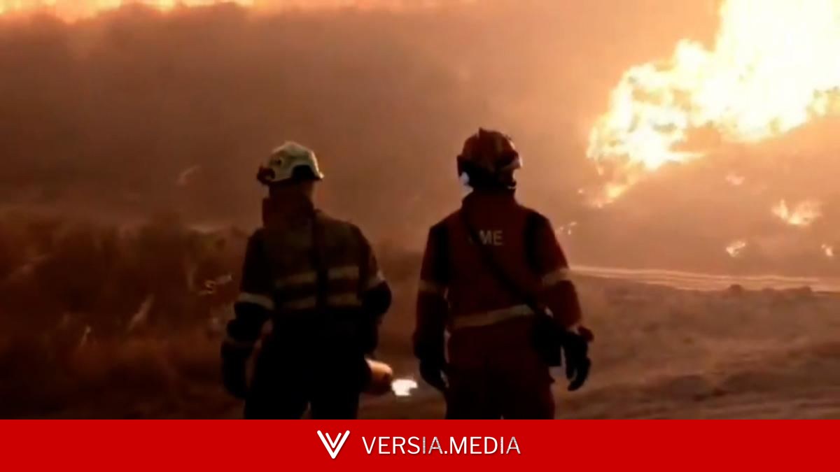 El incendio de Tamarite pierde intensidad